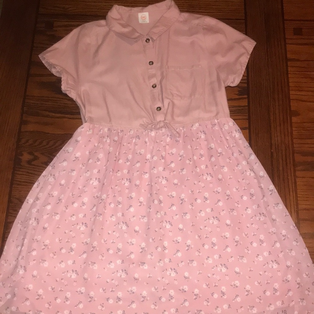 Wonder Nation Pink Sundress with Peter Pan Collar